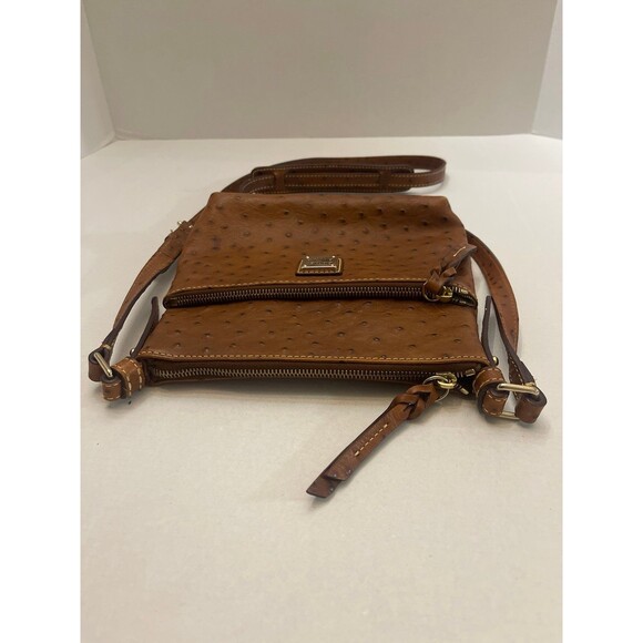 Dooney & Burke Ostrich Leather Crossbody Bag - Picture 9 of 12